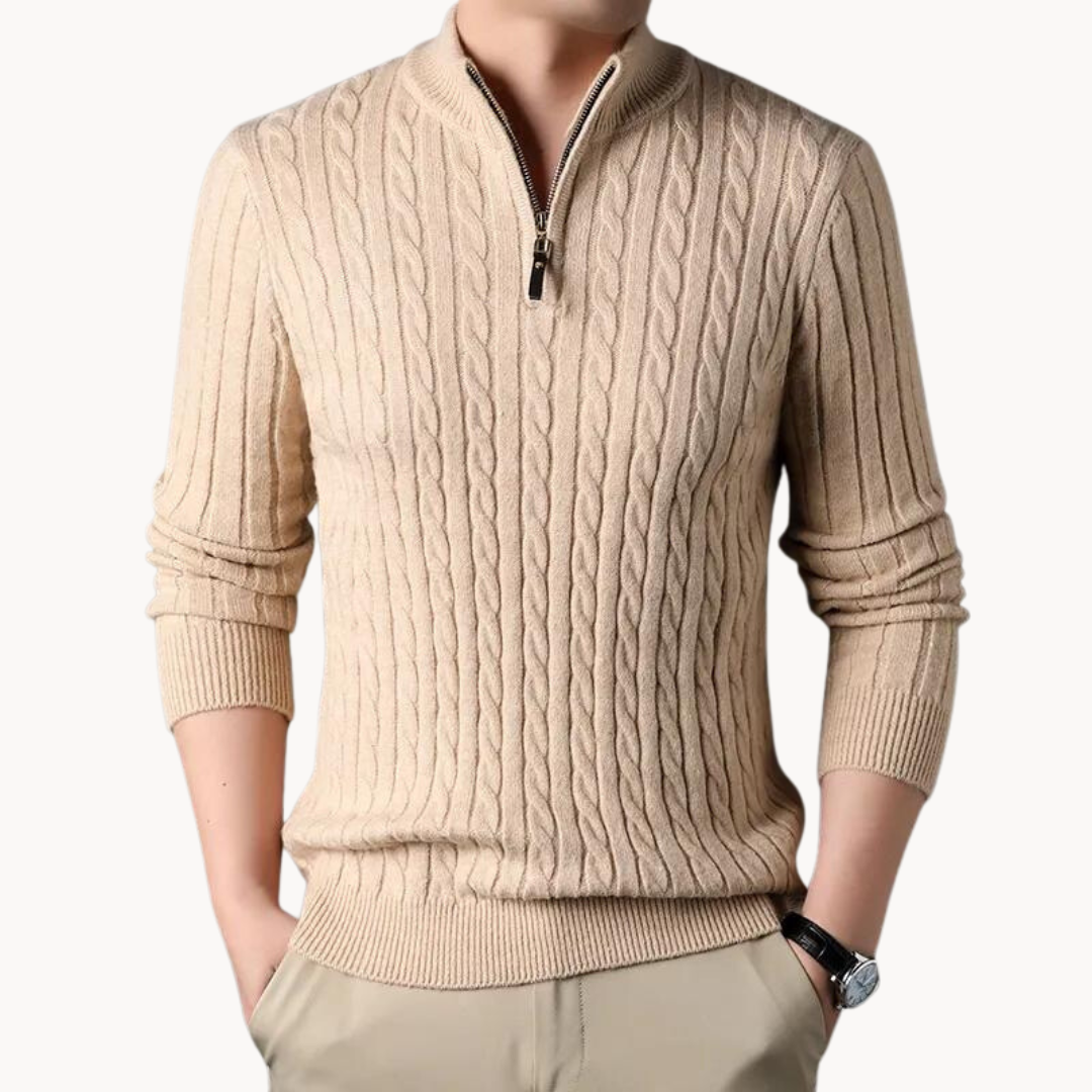 Rory-Pullover mit Reißverschluss am Kragen | Marvix