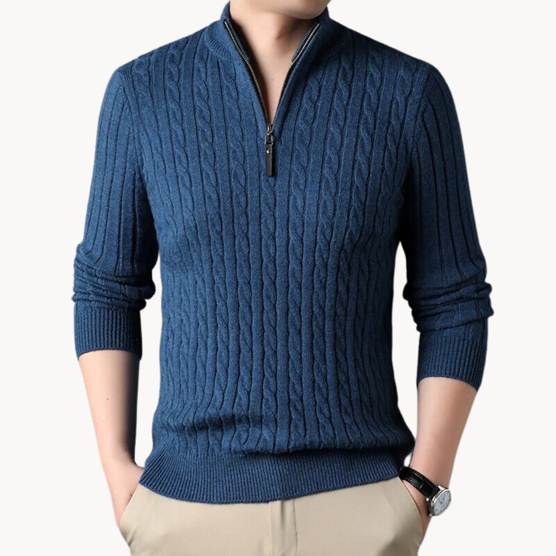 Rory-Pullover mit Reißverschluss am Kragen | Marvix