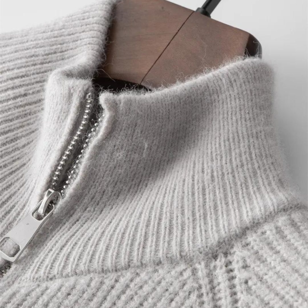 Colton Kaschmirpullover mit Reißverschluss | Marvex