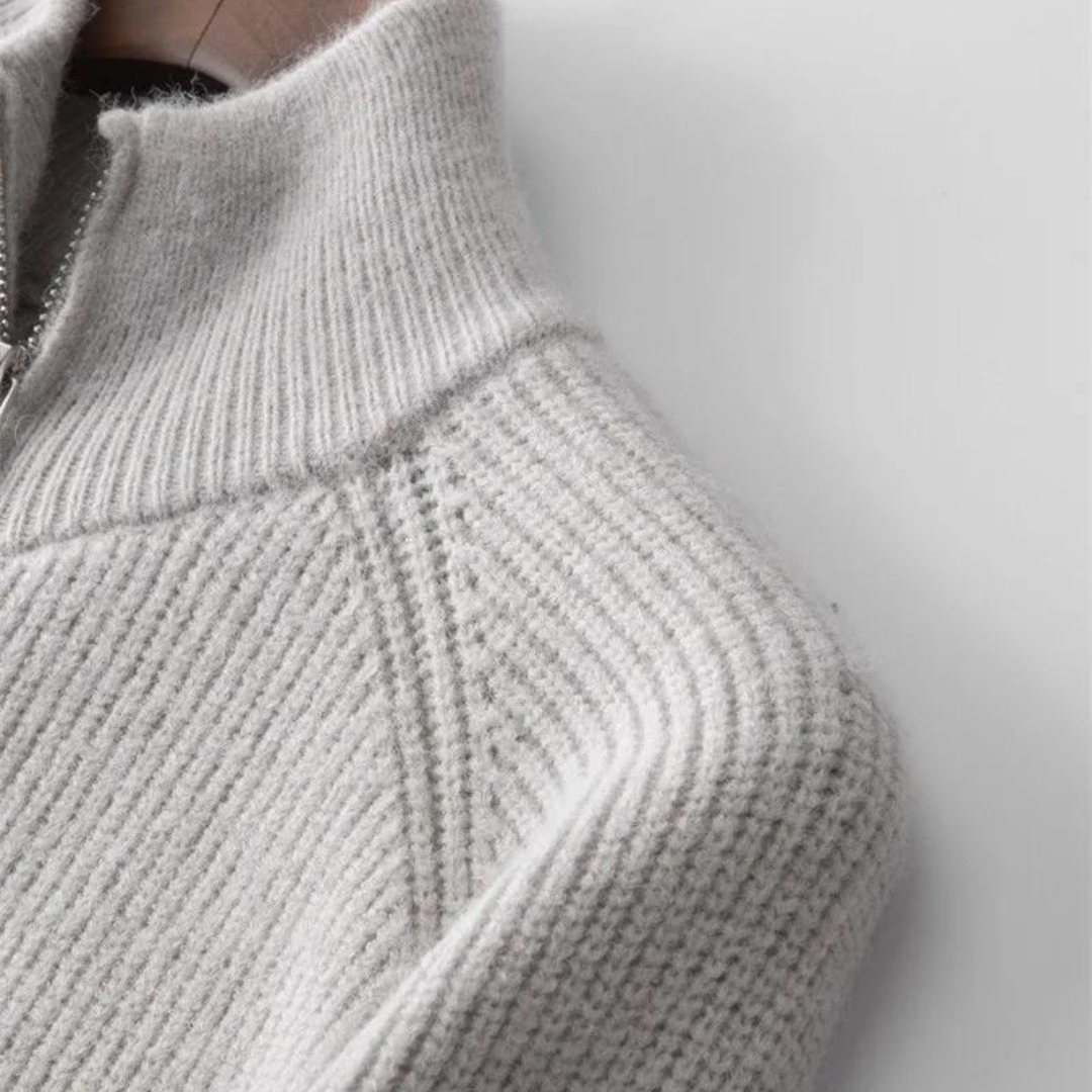 Colton Kaschmirpullover mit Reißverschluss | Marvex