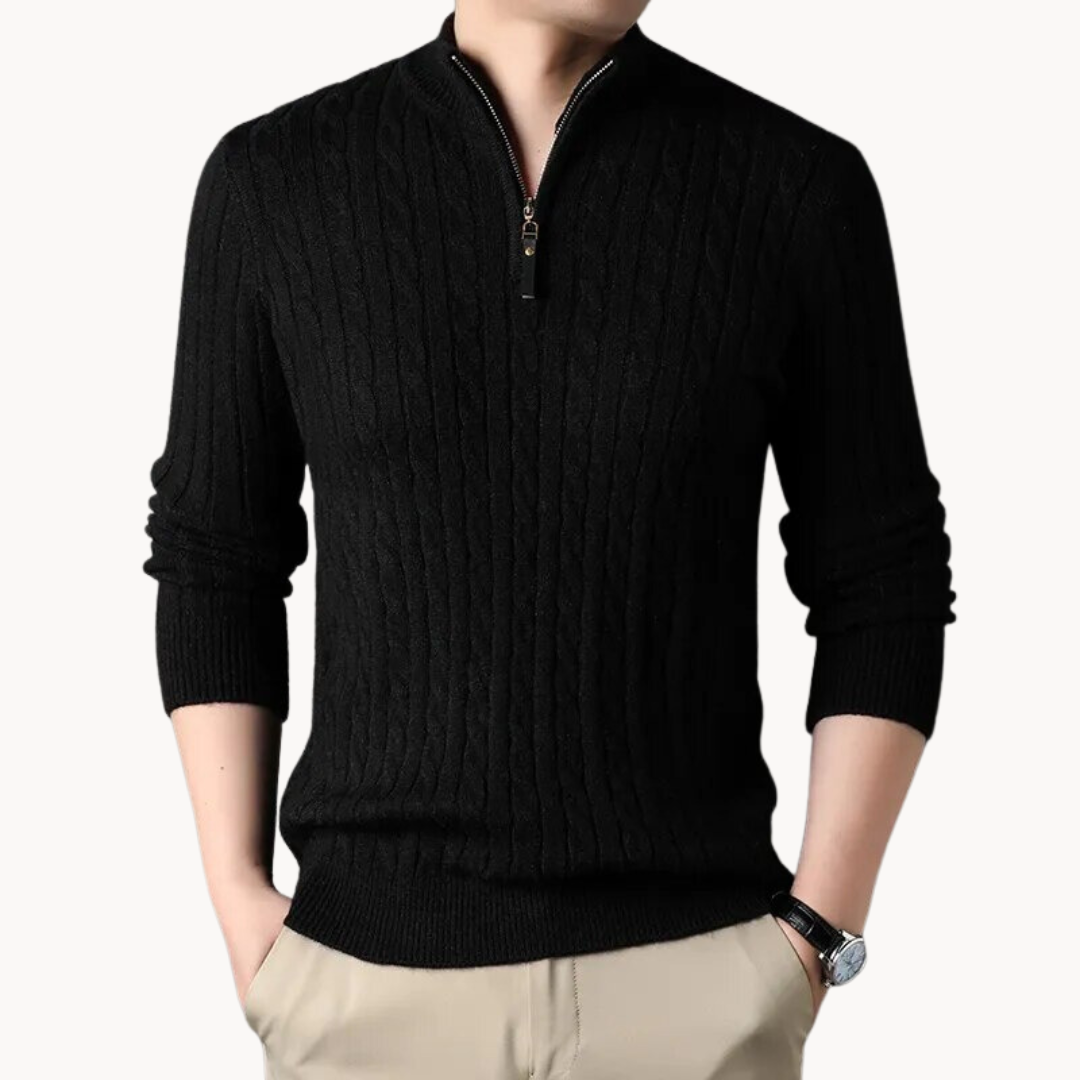 Rory-Pullover mit Reißverschluss am Kragen | Marvix