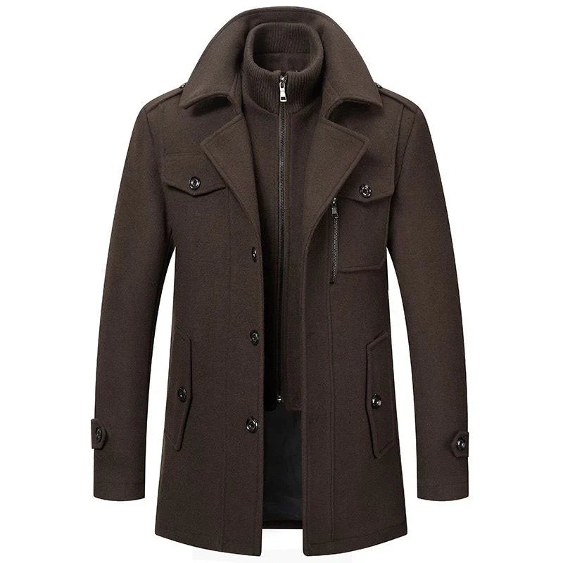 PEAKY™ • Zweiteiliger Herrenmantel mit Stil und Wärme