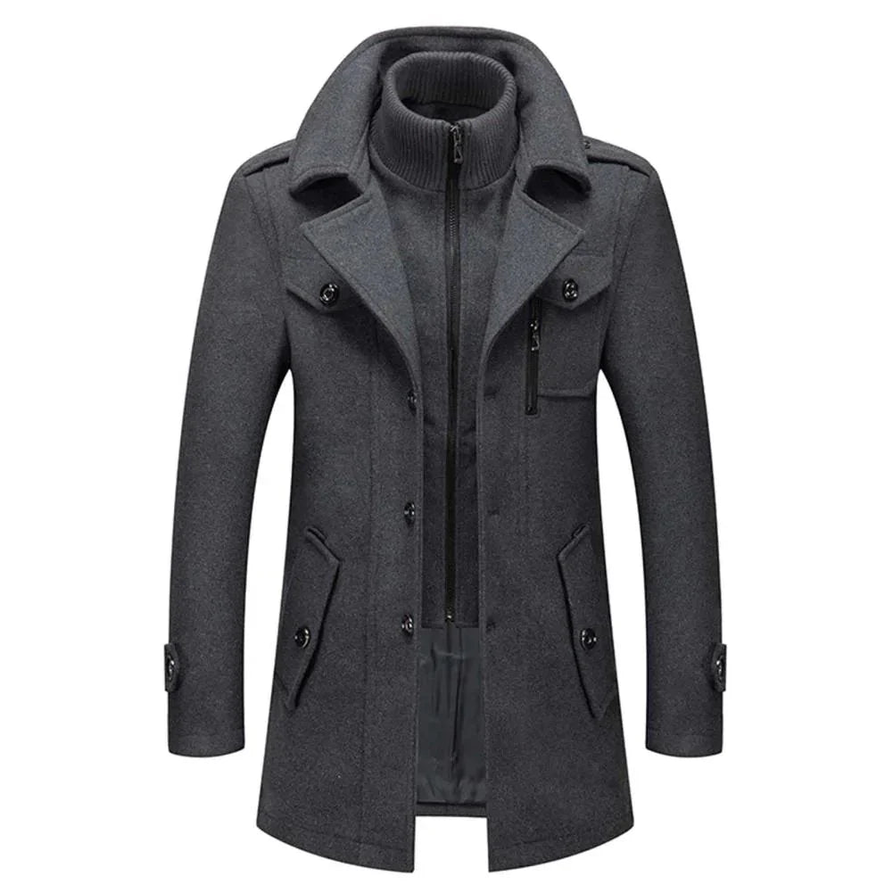 PEAKY™ • Zweiteiliger Herrenmantel mit Stil und Wärme